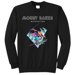 Mount Baker Washington Retro Skier Sweatshirt