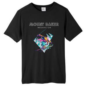 Mount Baker Washington Retro Skier Tall Fusion ChromaSoft Performance T-Shirt