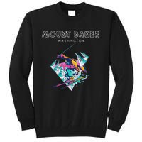 Mount Baker Washington Retro Skier Tall Sweatshirt