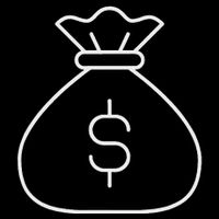 Money Bag With Dollar Sign Simple White Impact Tech Backpack