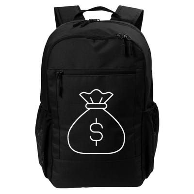 Money Bag With Dollar Sign Simple White Backpack