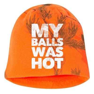 My Balls Was Hot Kati - Camo Knit Beanie