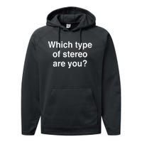 Metro Boomin Which Type Of Stereo Are You Performance Fleece Hoodie