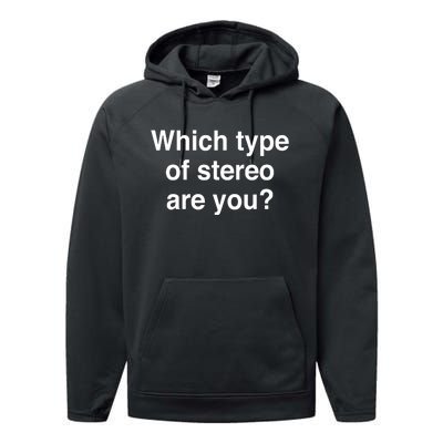 Metro Boomin Which Type Of Stereo Are You Performance Fleece Hoodie