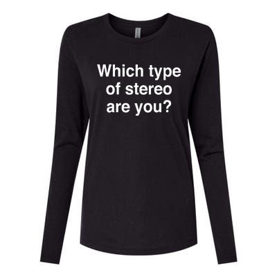 Metro Boomin Which Type Of Stereo Are You Womens Cotton Relaxed Long Sleeve T-Shirt