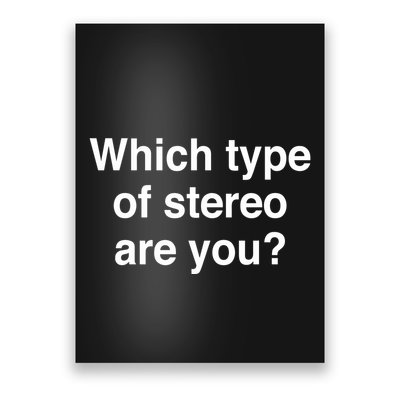 Metro Boomin Which Type Of Stereo Are You Poster