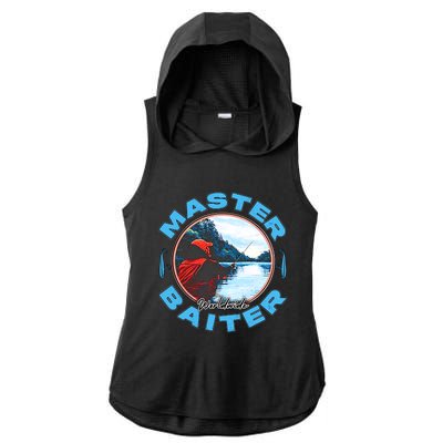 Master Baiter Worldwide Fishing Ladies PosiCharge Tri-Blend Wicking Draft Hoodie Tank