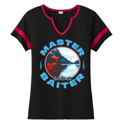 Master Baiter Worldwide Fishing Ladies Halftime Notch Neck Tee