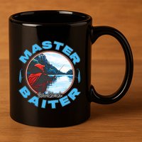 Master Baiter Worldwide Fishing 11oz C Handle Ceramic Mug