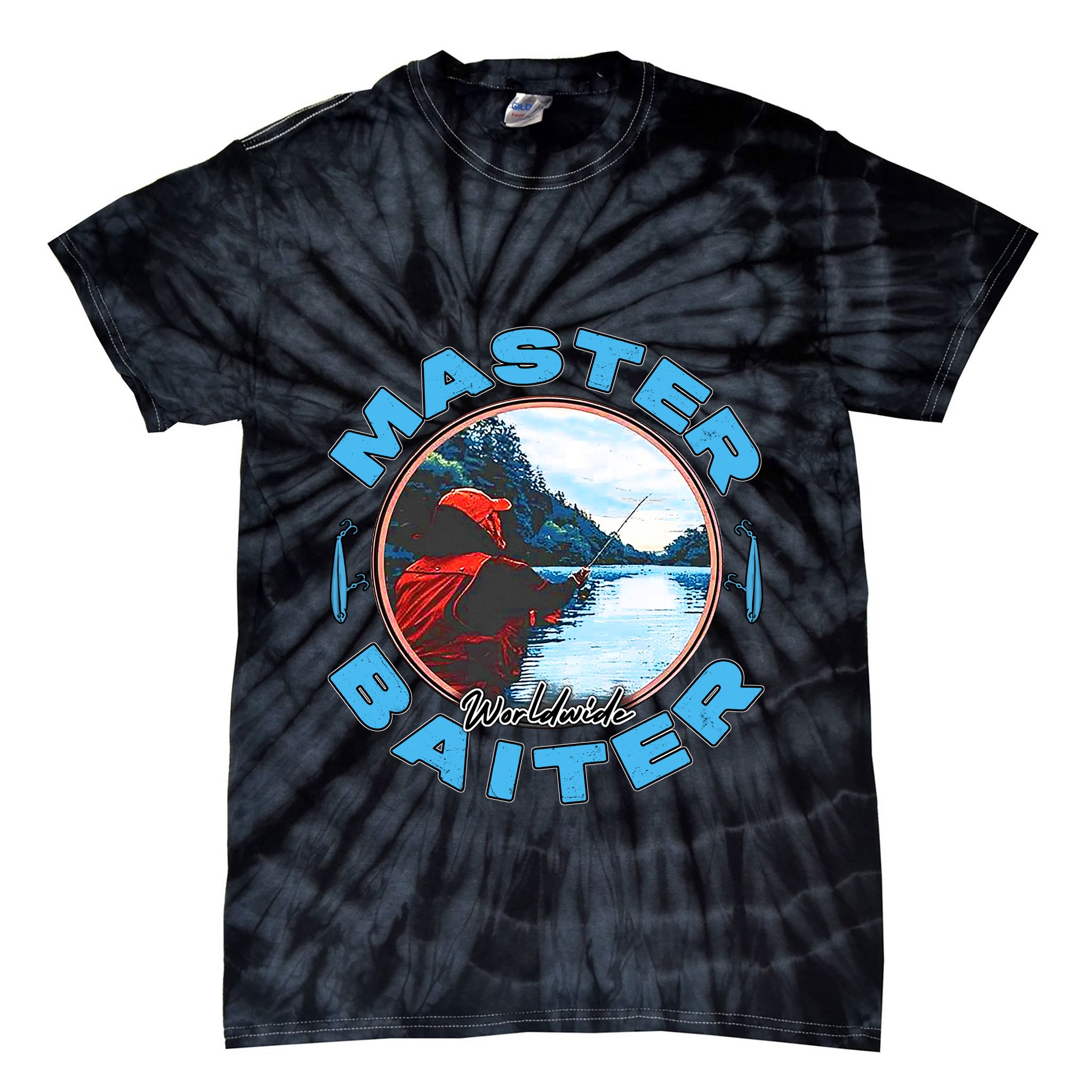 Master Baiter Worldwide Fishing Tie-Dye T-Shirt