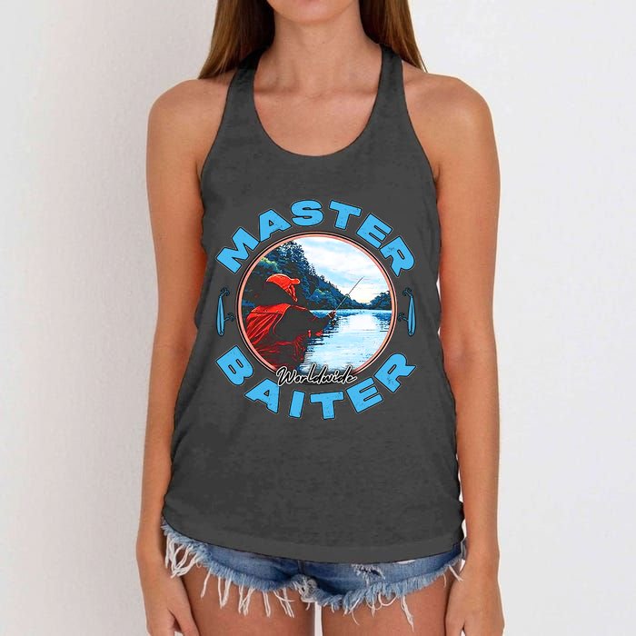 Master Baiter Worldwide Fishing Women's Knotted Racerback Tank