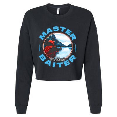 Master Baiter Worldwide Fishing Cropped Pullover Crew