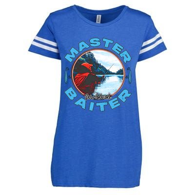 Master Baiter Worldwide Fishing Enza Ladies Jersey Football T-Shirt