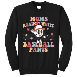 Mom Baseball White Baseball Pants Funny Baseball Mama Sweatshirt