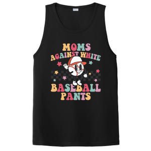 Mom Baseball White Baseball Pants Funny Baseball Mama PosiCharge Competitor Tank