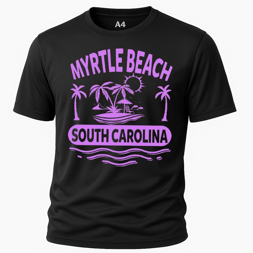 Myrtle Beach Womens Purple South Carolina Beach Vacation Performance Shirt