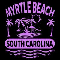 Myrtle Beach Womens Purple South Carolina Beach Vacation City Backpack