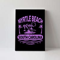 Myrtle Beach Womens Purple South Carolina Beach Vacation Canvas