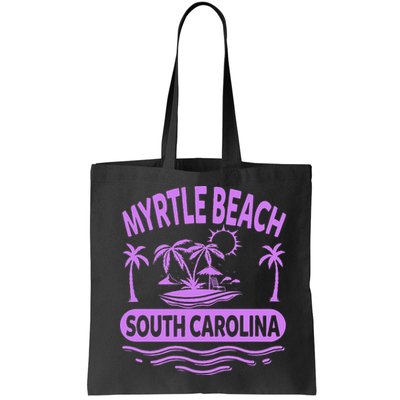 Myrtle Beach Womens Purple South Carolina Beach Vacation Bag