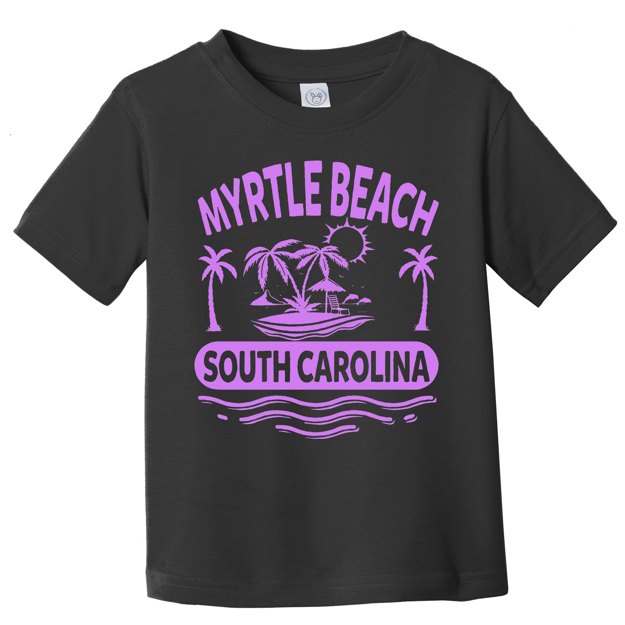 Myrtle Beach Womens Purple South Carolina Beach Vacation Toddler T-Shirt