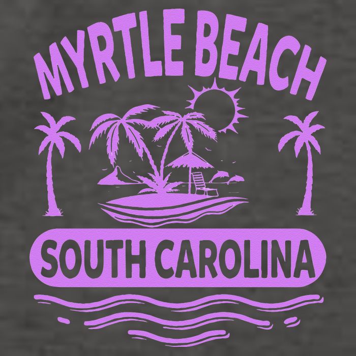 Myrtle Beach Womens Purple South Carolina Beach Vacation Vector Backpack