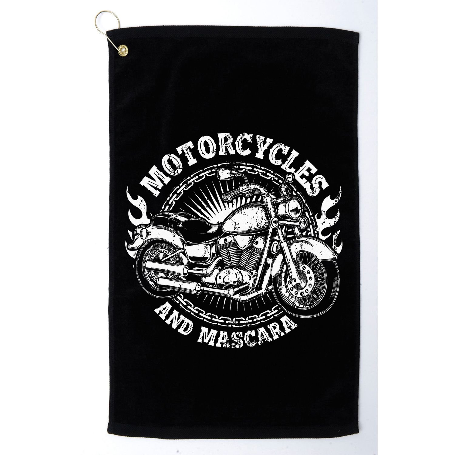 Motorcycle Biker Women Gift Makeup Mascara Biker Golf Towel