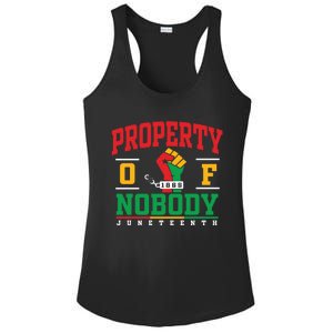 Melanin Black Women Property Of Nobody Juneteenth Since 1865 Ladies PosiCharge Competitor Racerback Tank