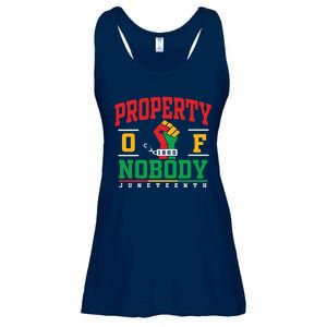 Melanin Black Women Property Of Nobody Juneteenth Since 1865 Ladies Essential Flowy Tank