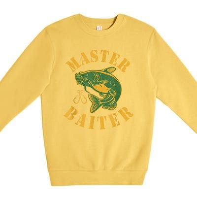 Master Baiter Wels Catfish Hunter Premium Crewneck Sweatshirt