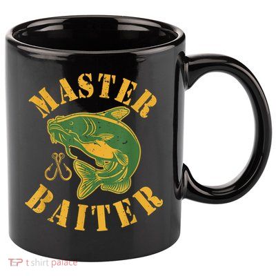 Master Baiter Wels Catfish Hunter 11oz C Handle Ceramic Mug