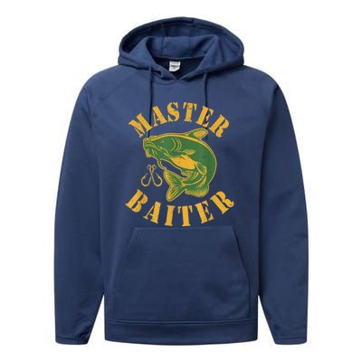 Master Baiter Wels Catfish Hunter Performance Fleece Hoodie