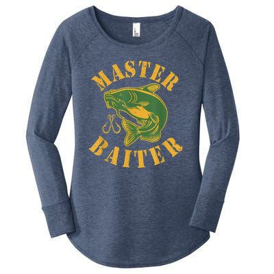 Master Baiter Wels Catfish Hunter Women's Perfect Tri Tunic Long Sleeve Shirt