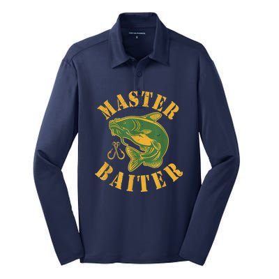 Master Baiter Wels Catfish Hunter Silk Touch Performance Long Sleeve Polo