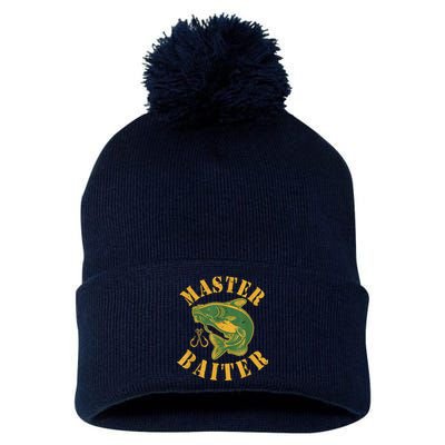 Master Baiter Wels Catfish Hunter Pom Pom 12in Knit Beanie