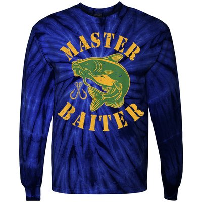 Master Baiter Wels Catfish Hunter Tie-Dye Long Sleeve Shirt