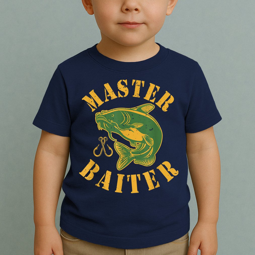 Master Baiter Wels Catfish Hunter Toddler T-Shirt