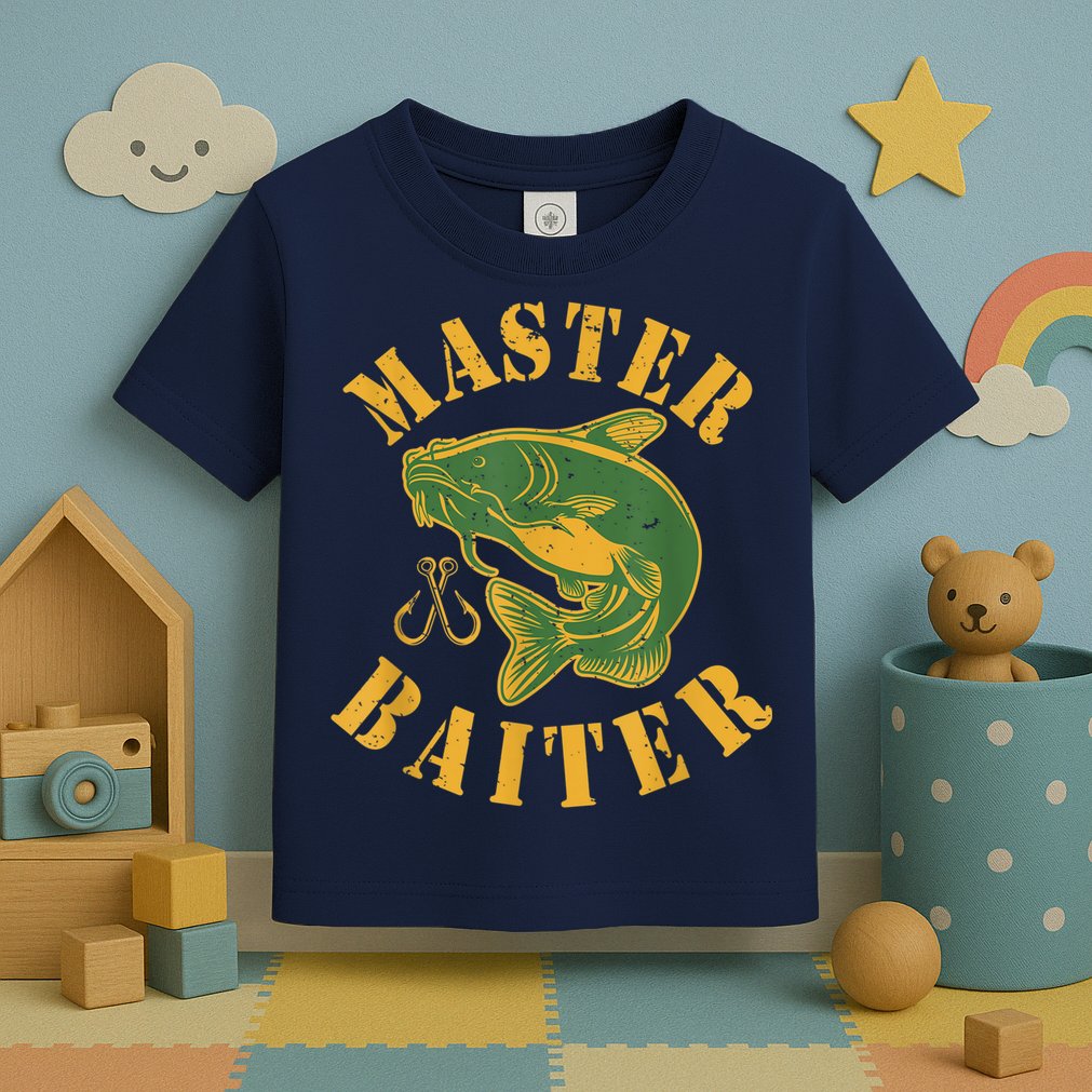 Master Baiter Wels Catfish Hunter Toddler T-Shirt