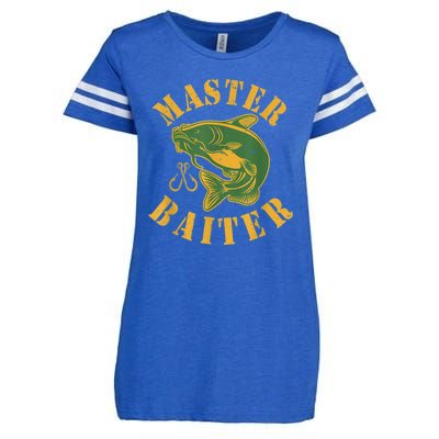 Master Baiter Wels Catfish Hunter Enza Ladies Jersey Football T-Shirt