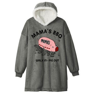 Mama's BBQ Walk In Pig Out Sunny Summer Hooded Wearable Blanket