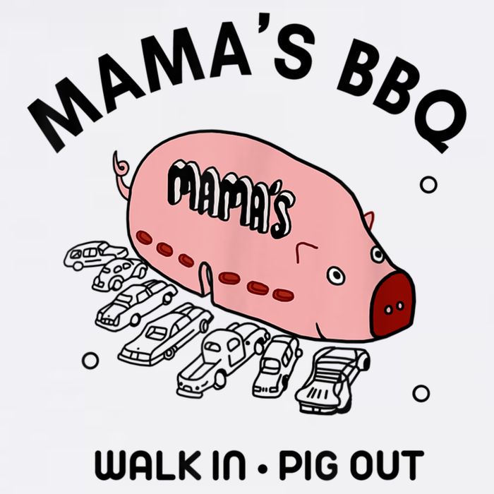 Mama's BBQ Walk In Pig Out Sunny Summer Adult Drive Performance Visor