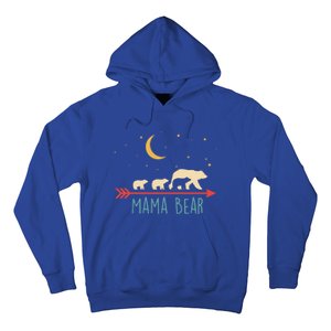 Mama Bear With 3 Cubs Gift Mama Bear Hooded Meaningful Gift Hoodie