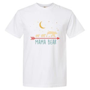 Mama Bear With 3 Cubs Gift Mama Bear Hooded Meaningful Gift Garment-Dyed Heavyweight T-Shirt