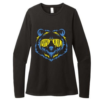 Mama Bear World Down Syndrome Awareness Day T21 Gift Womens CVC Long Sleeve Shirt