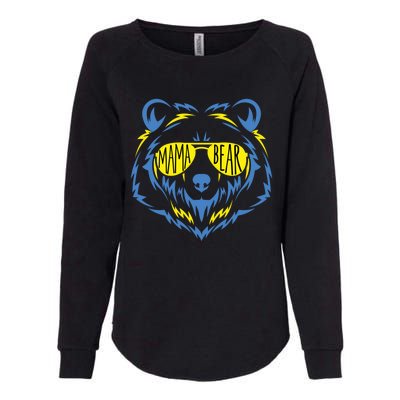 Mama Bear World Down Syndrome Awareness Day T21 Gift Womens California Wash Sweatshirt