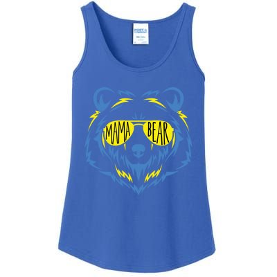 Mama Bear World Down Syndrome Awareness Day T21 Gift Ladies Essential Tank