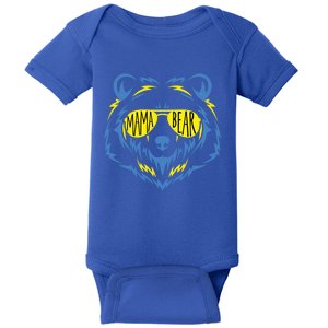 Mama Bear World Down Syndrome Awareness Day T21 Gift Baby Bodysuit