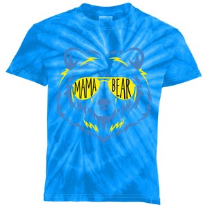 Mama Bear World Down Syndrome Awareness Day T21 Gift Kids Tie-Dye T-Shirt