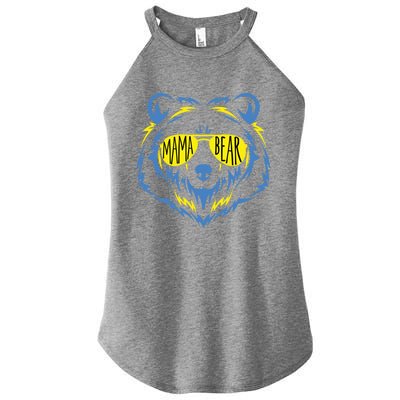 Mama Bear World Down Syndrome Awareness Day T21 Gift Women's Perfect Tri Rocker Tank