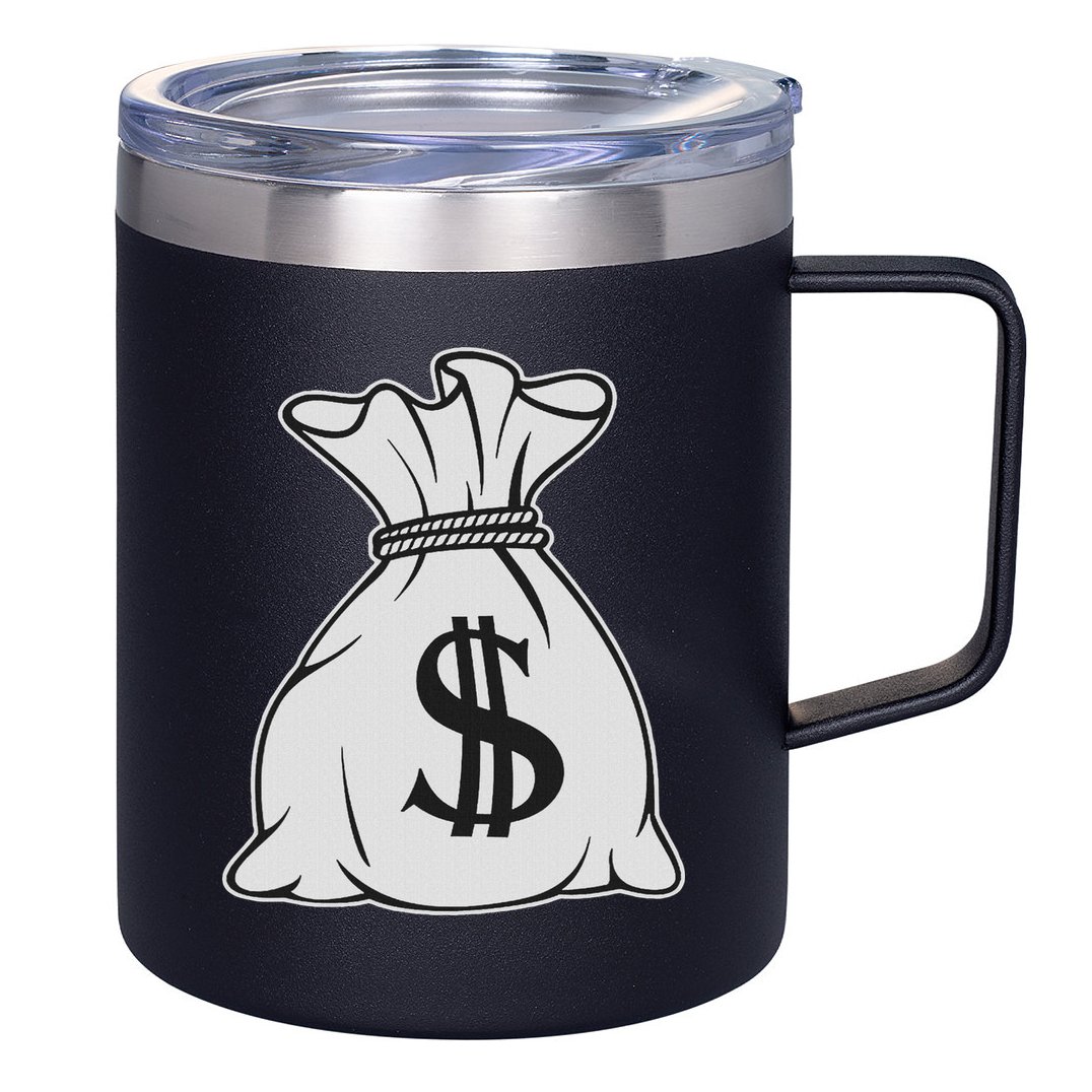 Money Bag X Bag Of Money 12oz Stainless Steel Coffee Mug