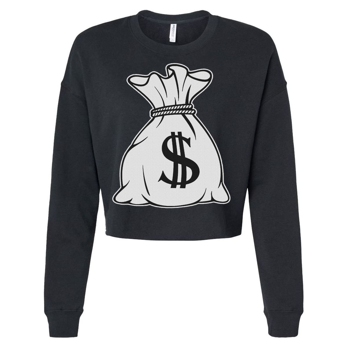 Money Bag X Bag Of Money Cropped Pullover Crew